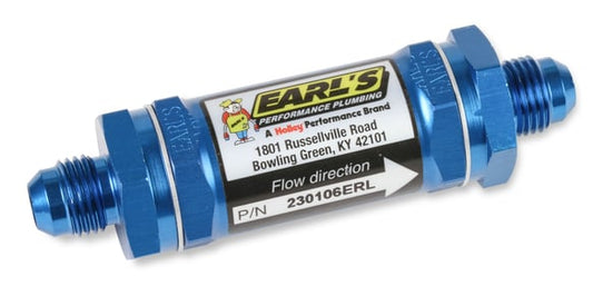 Earls 6an In Line Fuel Filter