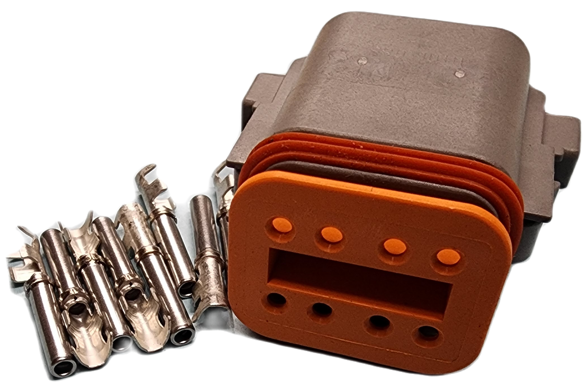 Socket Spliced Deutsch Connector 8 Socket – Splice Racing Co.